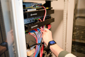 Aanleggen netwerkinfrastructuur bij nieuwe locatie